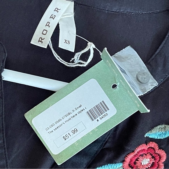 Roper Embroidered Western Long Sleeve Blouse Size XS - Picture 9 of 14